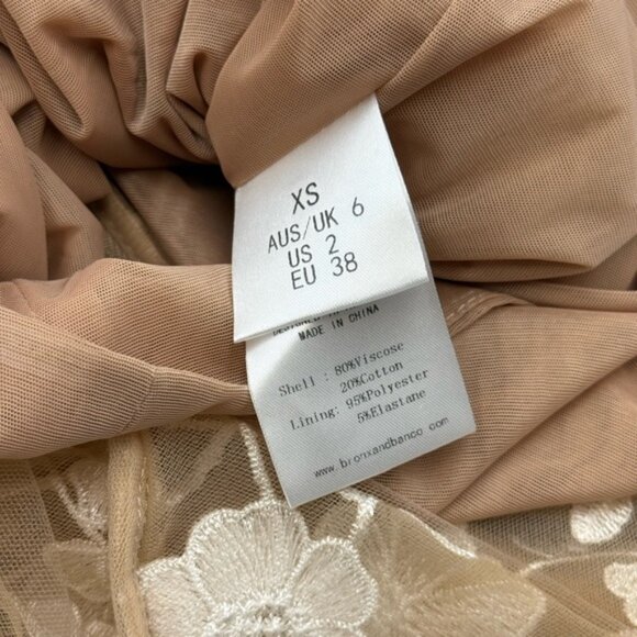 🆕 BRONX & BANCO 🧿 NWOT Jasmine Blanc Bridal Maxi Dress, Sz XS US 2 - Picture 14 of 15